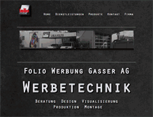 Tablet Screenshot of foliowerbung.ch